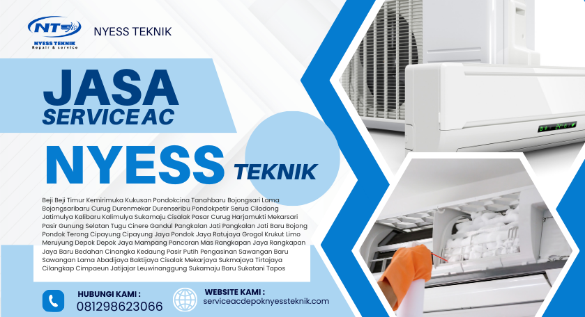 Teknisi Cuci AC Depok Profesional dan Ramah Nyess Teknik (081298623066)