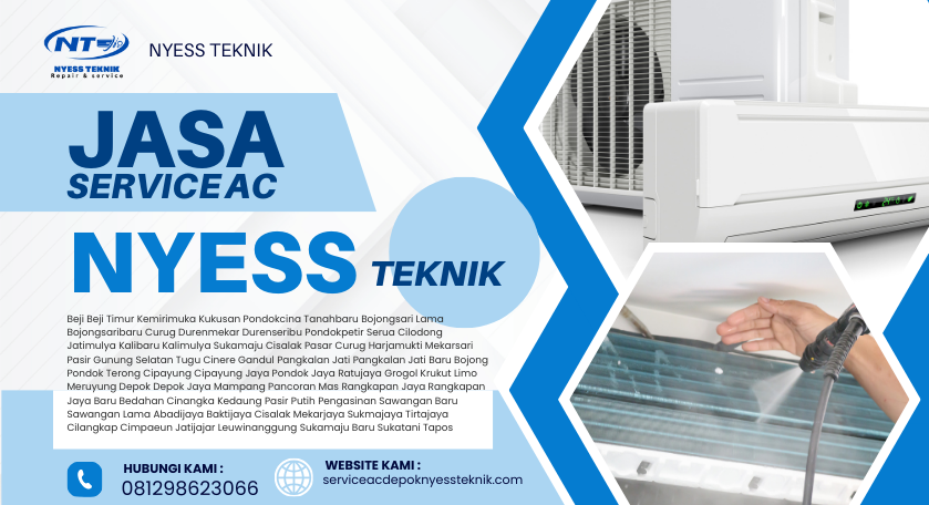 Cuci AC Terdekat Limo Depok Jasa Profesional Bersih Total 081298623066