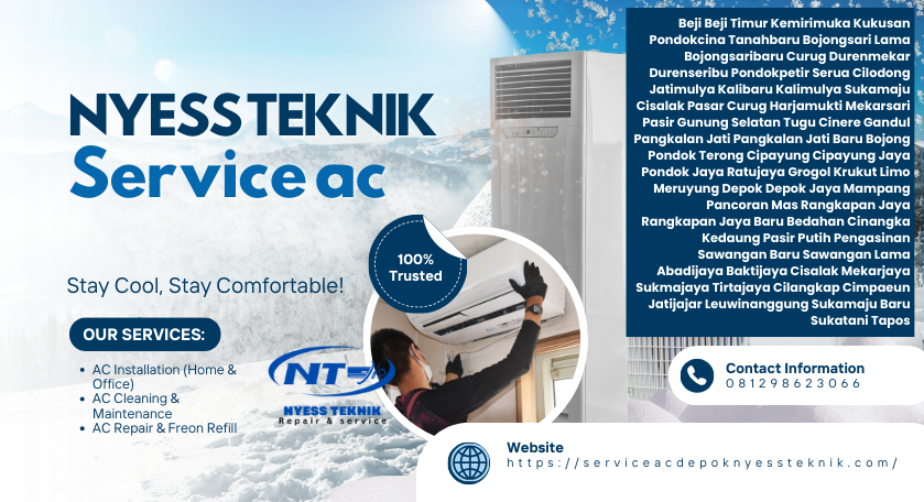 Cuci AC Depok 24 Jam Profesional | 081298623066