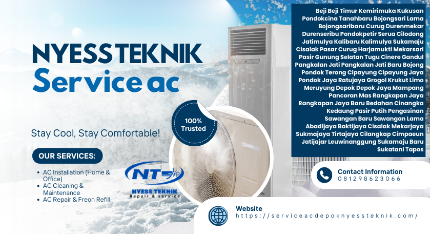 Cuci AC Krukut Depok Profesional | 081298623066