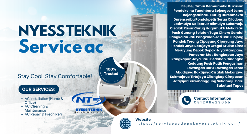 Jasa Cuci AC Limo Depok Terpercaya | 081298623066