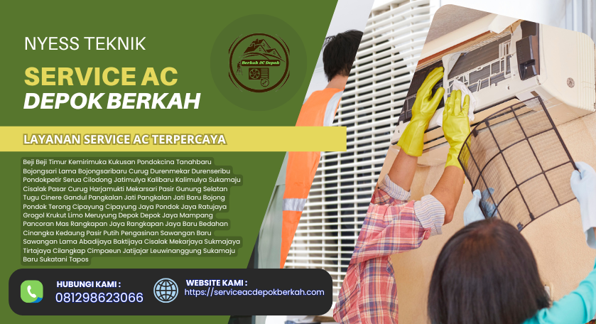 Cuci AC Terdekat Cinangka Depok Layanan Cepat dan Profesional 081298623066